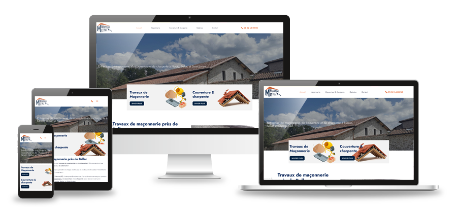 Site web artisan Branthome et fils