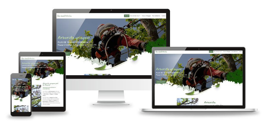 Création site web arboriste Limoges